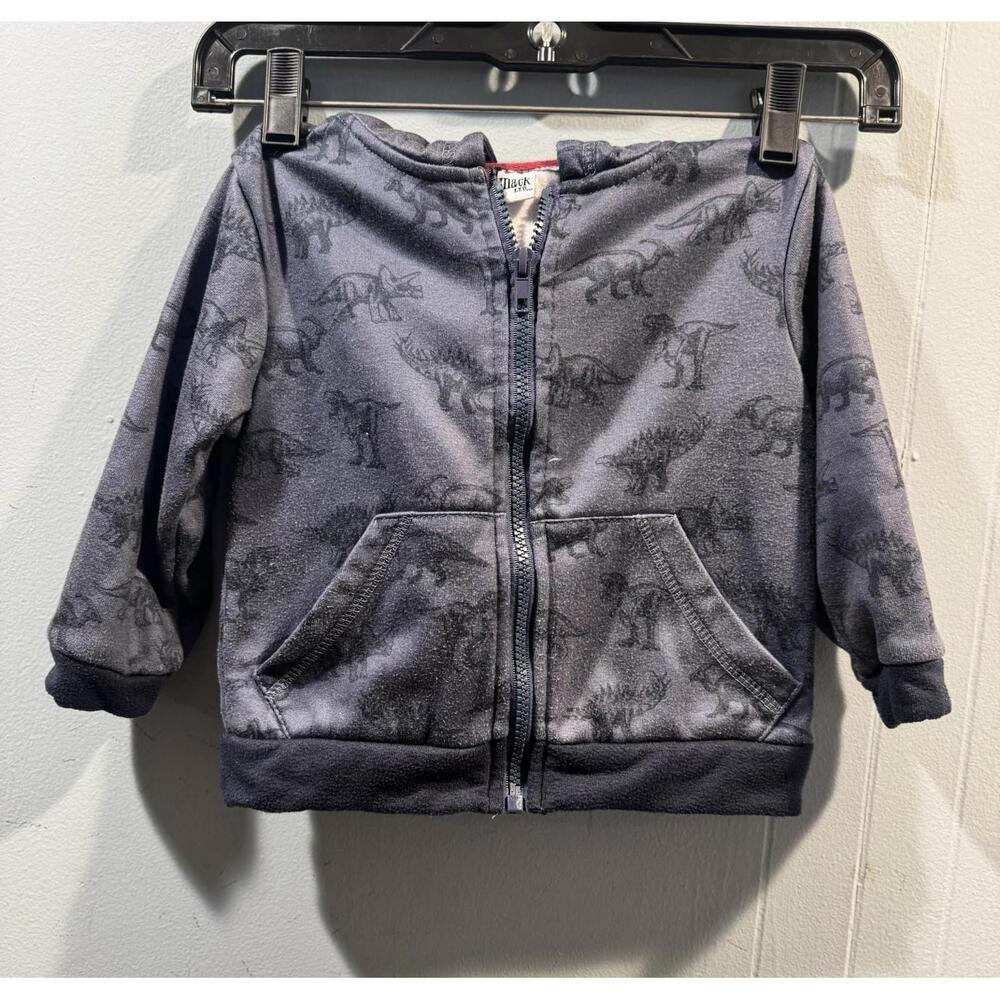 Baby Boy Mick Mack Full Zip Jacket Size 24 Months Dino Print